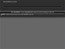 Tablet Screenshot of droneforce.com